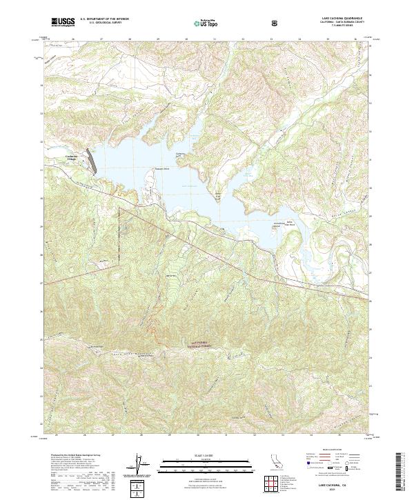USGS Topographic Map – Lake Cachuma