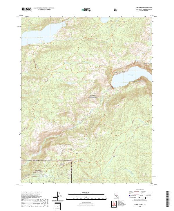 USGS Topographic Map – Lake Eleanor
