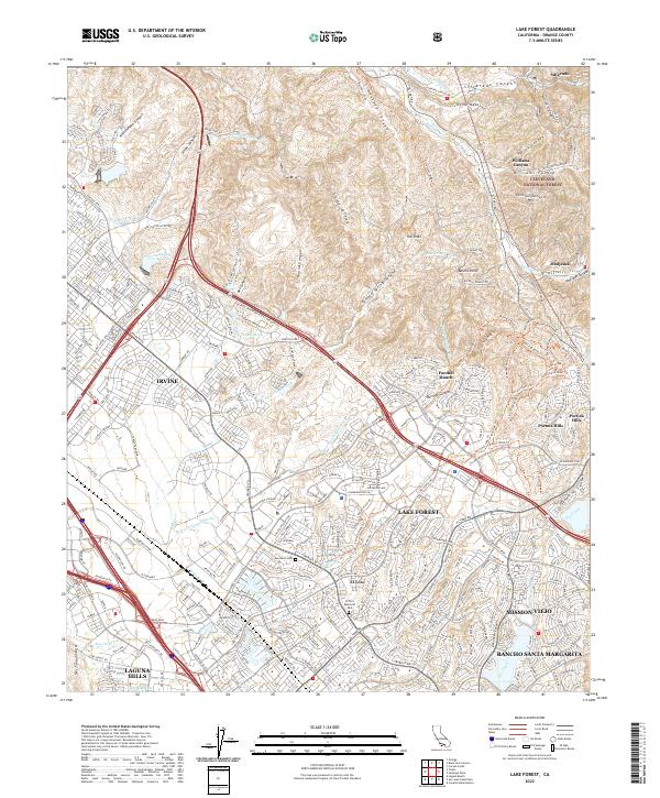 USGS Topographic Map – Lake Forest