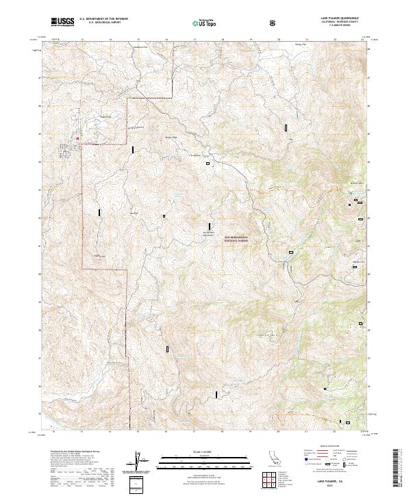 USGS Topographic Map – Lake Fulmor