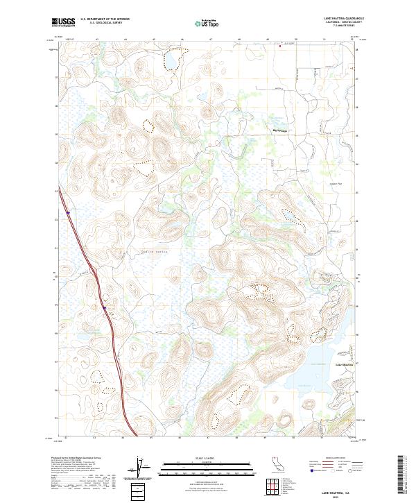 USGS Topographic Map – Lake Shastina