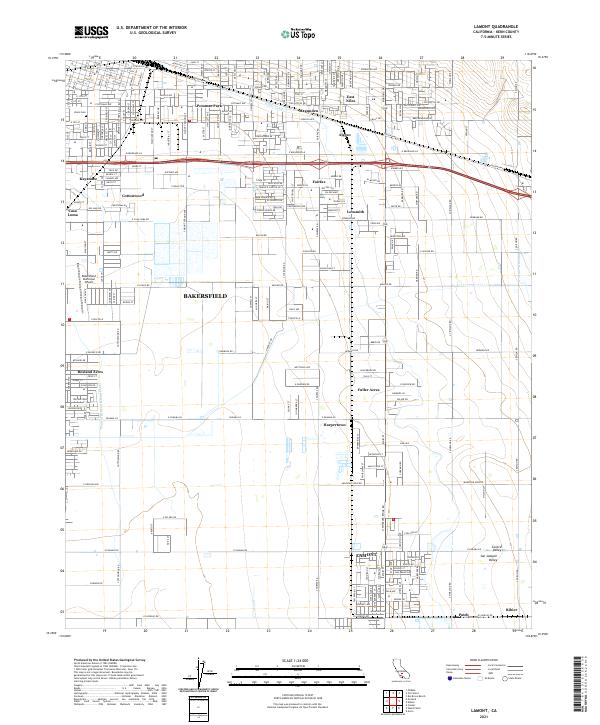 USGS Topographic Map – Lamont