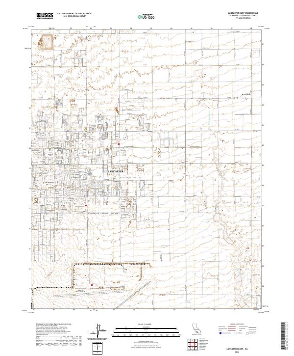 USGS Topographic Map – Lancaster East