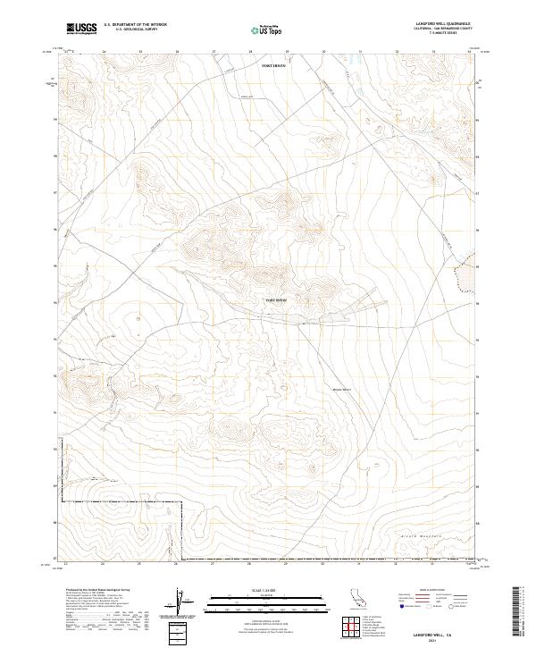 USGS Topographic Map – Langford Well