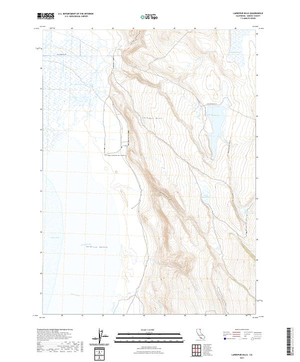 USGS Topographic Map – Larkspur Hills