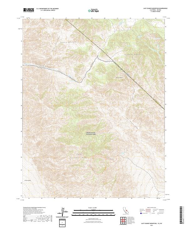 USGS Topographic Map – Last Chance Mountain