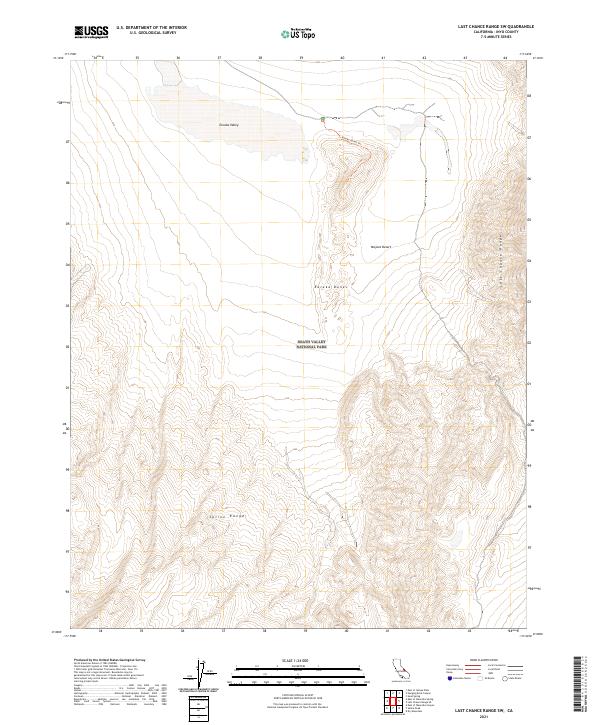 USGS Topographic Map – Last Chance Range SW