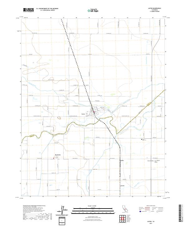 USGS Topographic Map – Laton