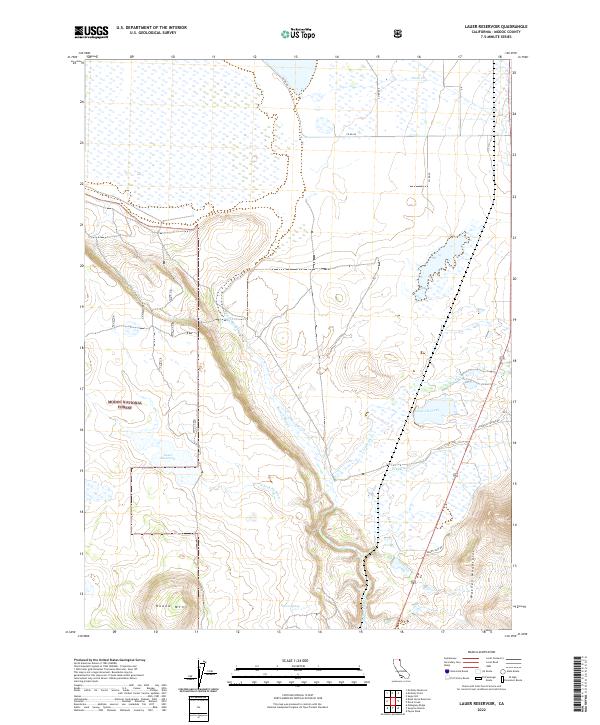 USGS Topographic Map – Lauer Reservoir
