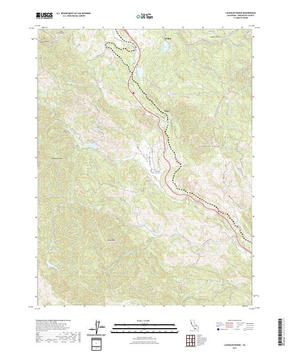 USGS Topographic Map – Laughlin Range