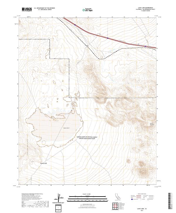 USGS Topographic Map – Lavic Lake