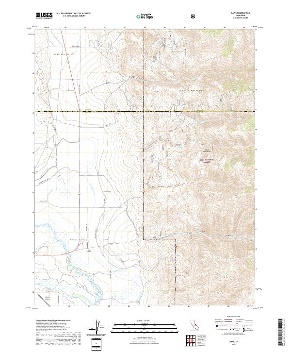 USGS Topographic Map – Laws