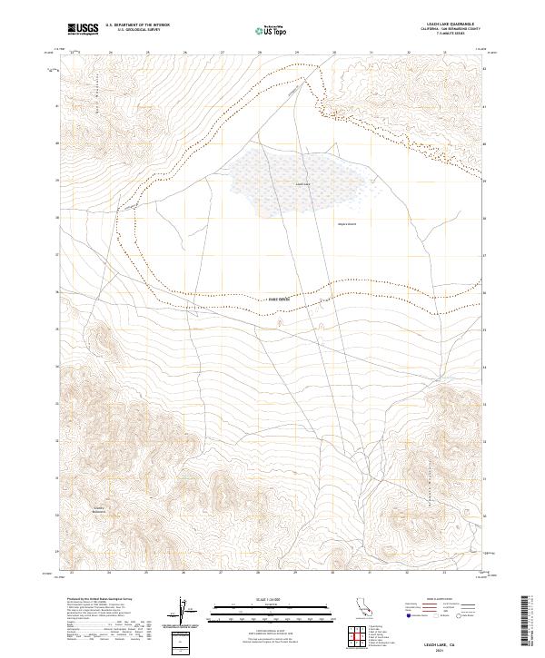 USGS Topographic Map – Leach Lake