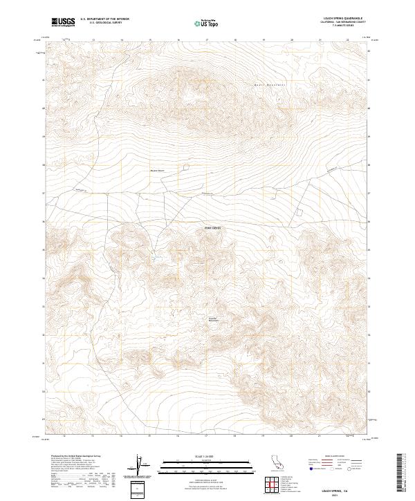 USGS Topographic Map – Leach Spring