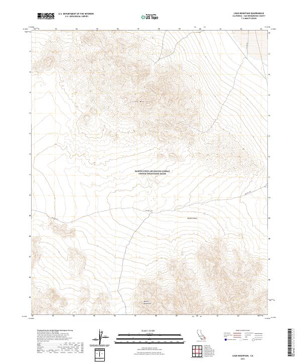 USGS Topographic Map – Lead Mountain