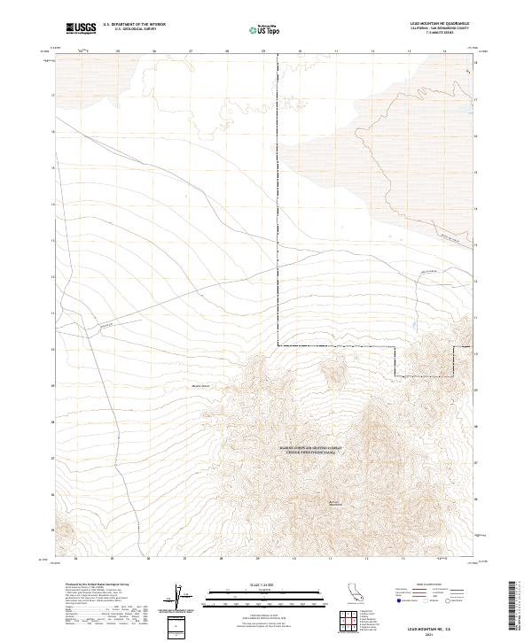 2021 Map of Lead Mountain NE, 2021 Print