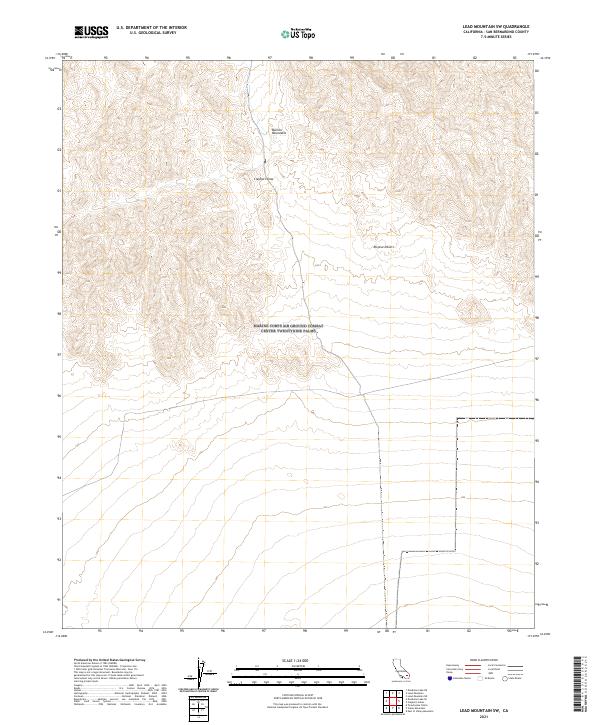 USGS Topographic Map – Lead Mountain SW