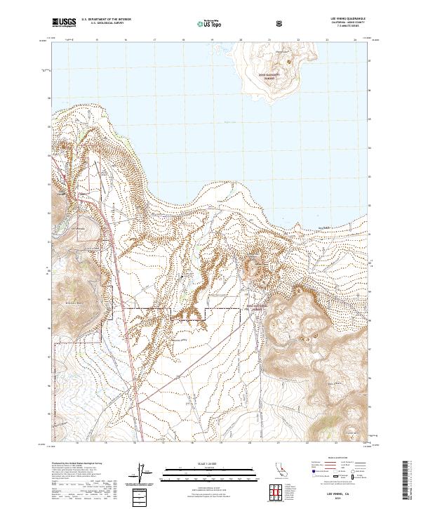 USGS Topographic Map – Lee Vining