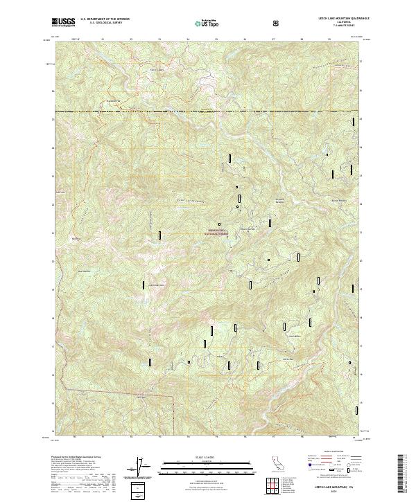USGS Topographic Map – Leech Lake Mountain