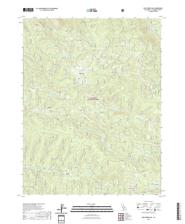 USGS Topographic Map – Leek Spring Hill