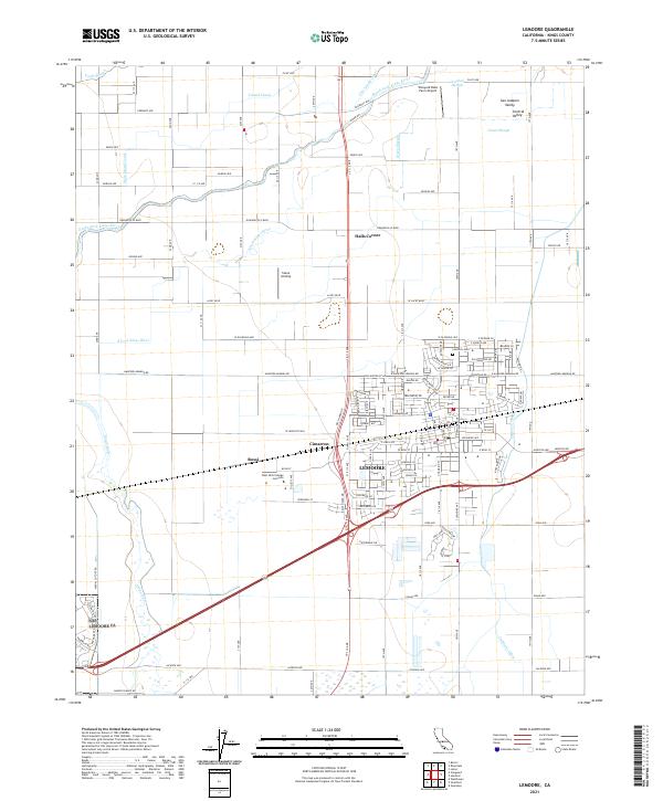 USGS Topographic Map – Lemoore