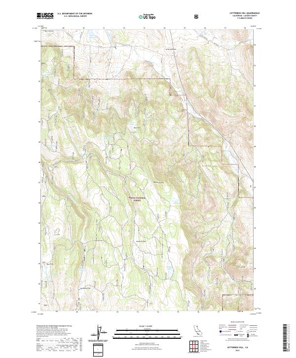 USGS Topographic Map – Letterbox Hill