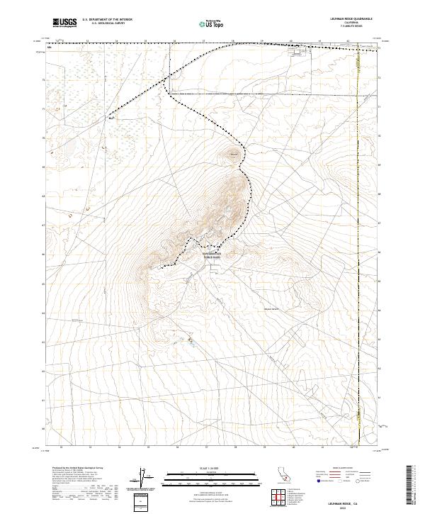 USGS Topographic Map – Leuhman Ridge