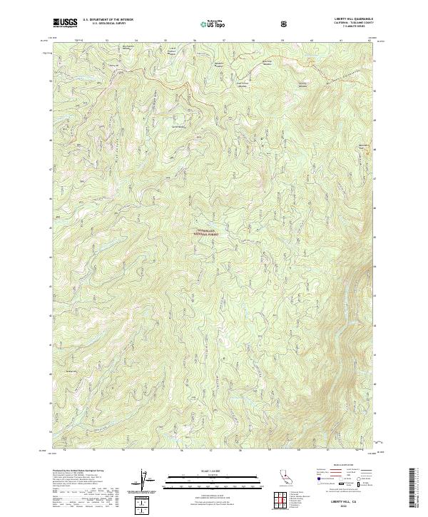 USGS Topographic Map – Liberty Hill