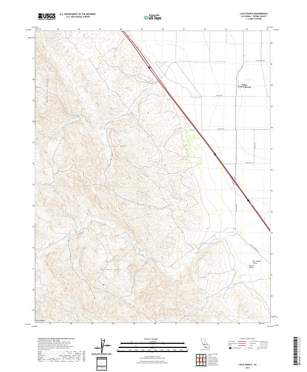 USGS Topographic Map – Lillis Ranch