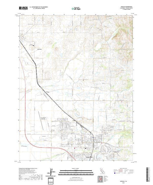USGS Topographic Map – Lincoln