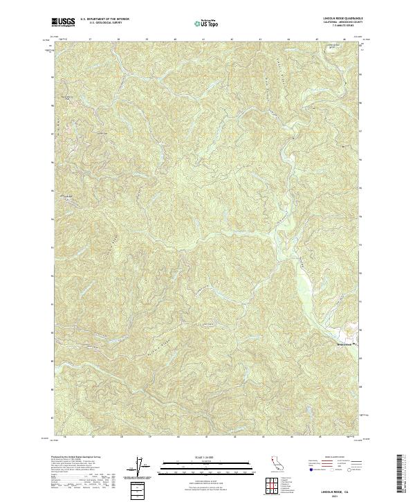 USGS Topographic Map – Lincoln Ridge