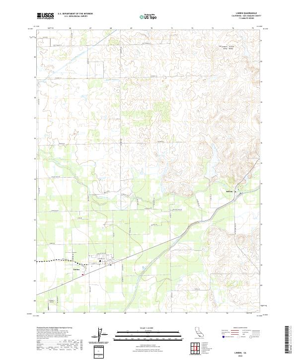 USGS Topographic Map – Linden