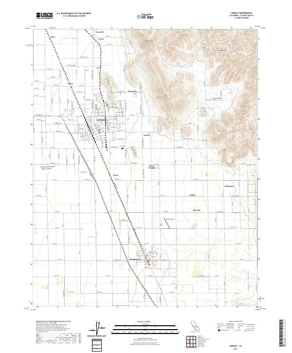 USGS Topographic Map – Lindsay