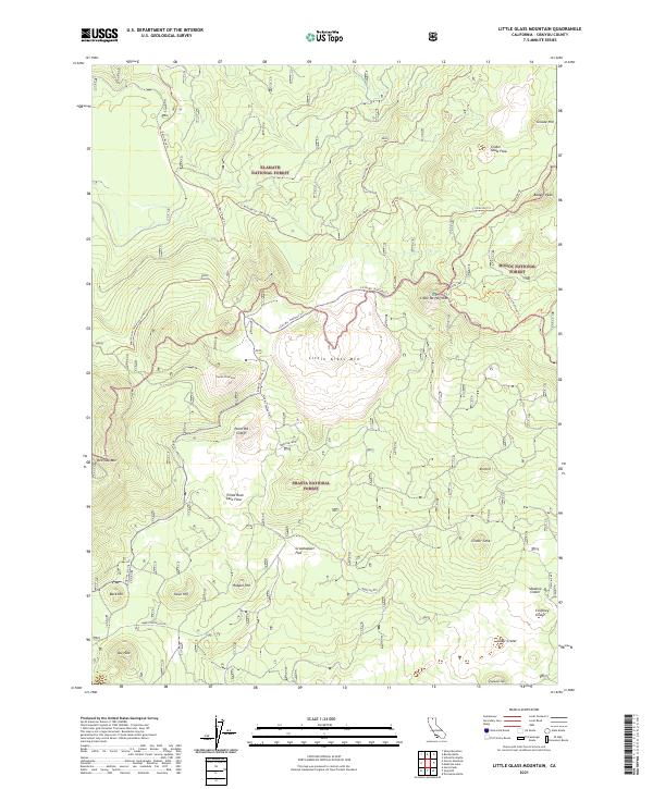 USGS Topographic Map – Little Glass Mountain