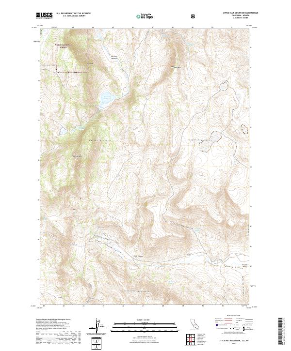 USGS Topographic Map – Little Hat Mountain