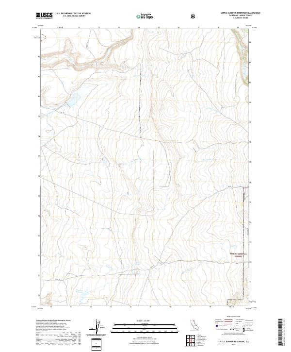 USGS Topographic Map – Little Juniper Reservoir