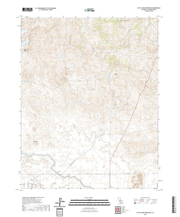 USGS Topographic Map – Little Table Mountain