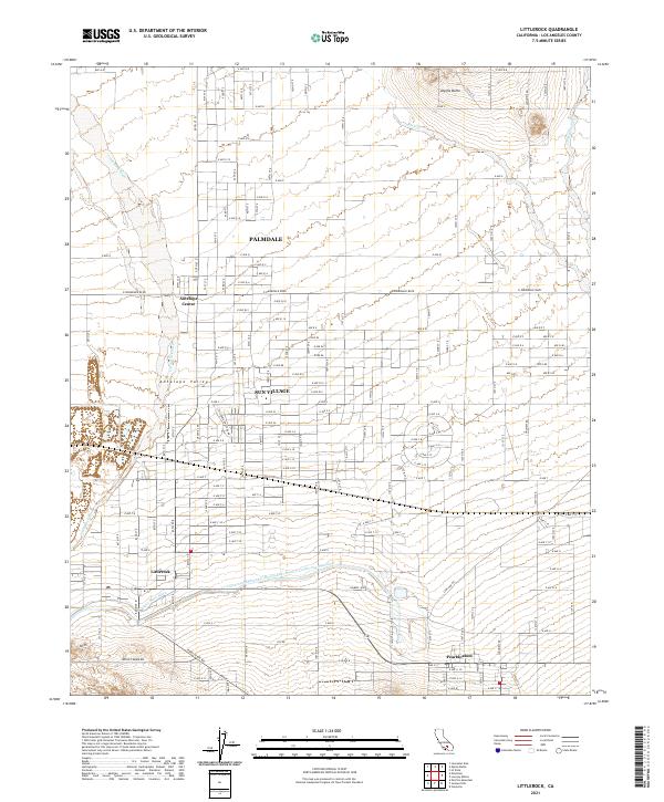 USGS Topographic Map – Littlerock