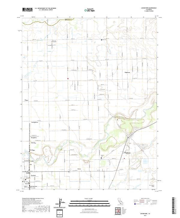 USGS Topographic Map – Lockeford