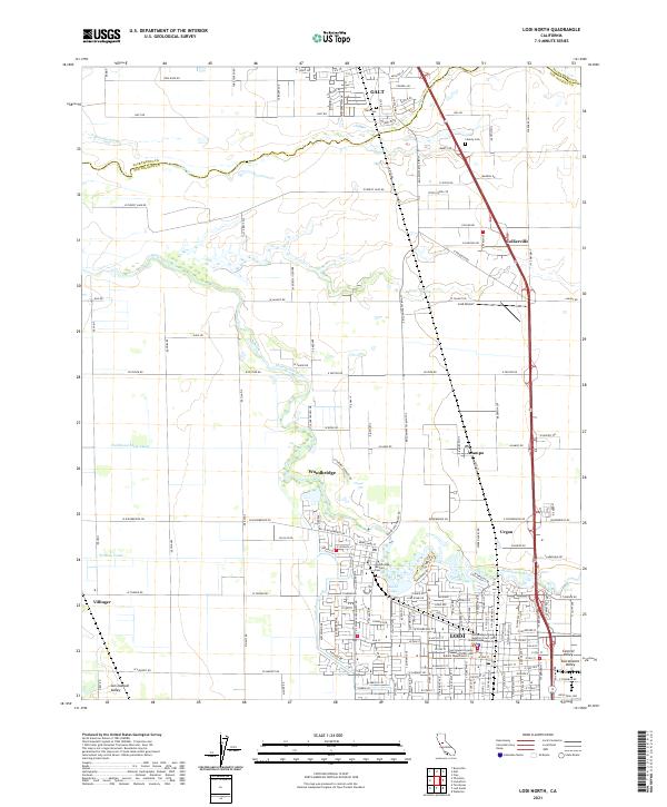 USGS Topographic Map – Lodi North