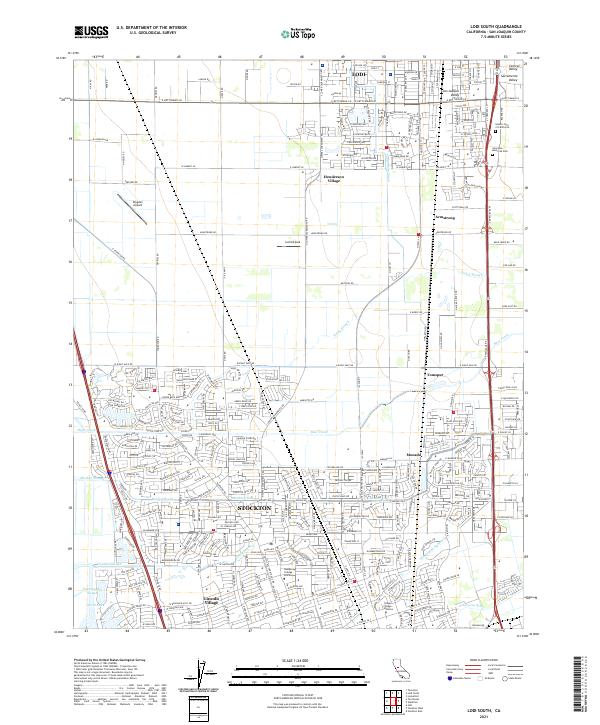 USGS Topographic Map – Lodi South
