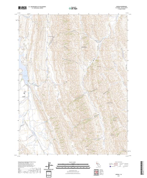 USGS Topographic Map – Lodoga