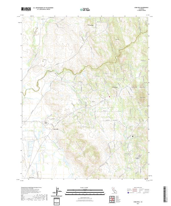 USGS Topographic Map – Loma Rica