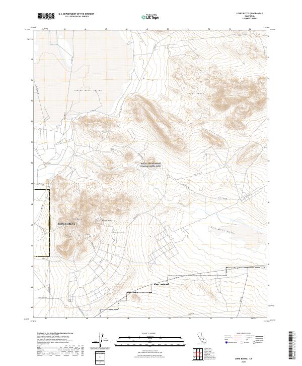 USGS Topographic Map – Lone Butte