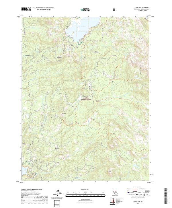 USGS Topographic Map – Loon Lake