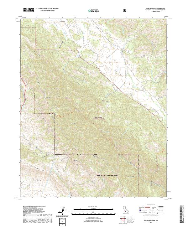 USGS Topographic Map – Lopez Mountain