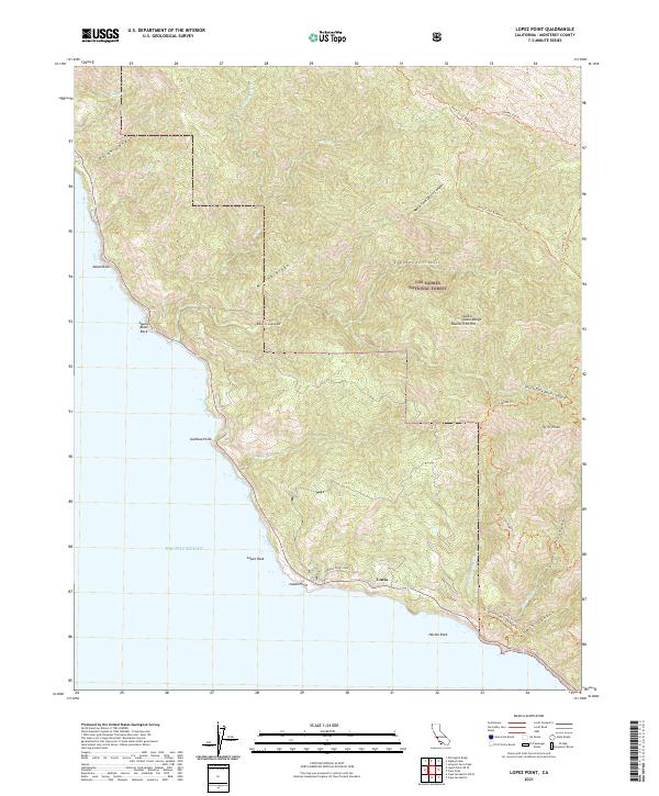 USGS Topographic Map – Lopez Point