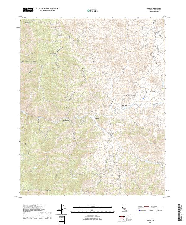 USGS Topographic Map – Loraine