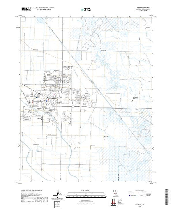 USGS Topographic Map – Los Banos