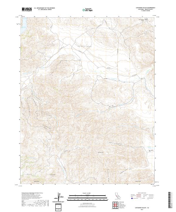 USGS Topographic Map – Los Banos Valley